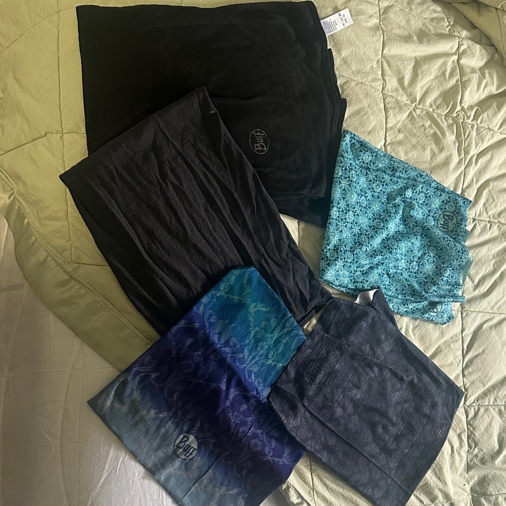 Set of 5 Buff scarves